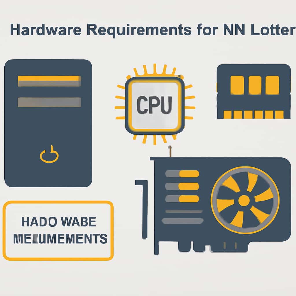 An illustration breaking down the hardware requirements for NN Lottery.
