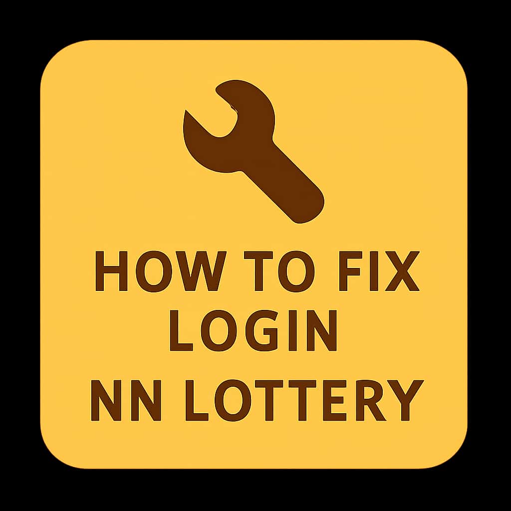 An icon representing login help for NN Lottery, clearly displaying 'NN Lottery'.
