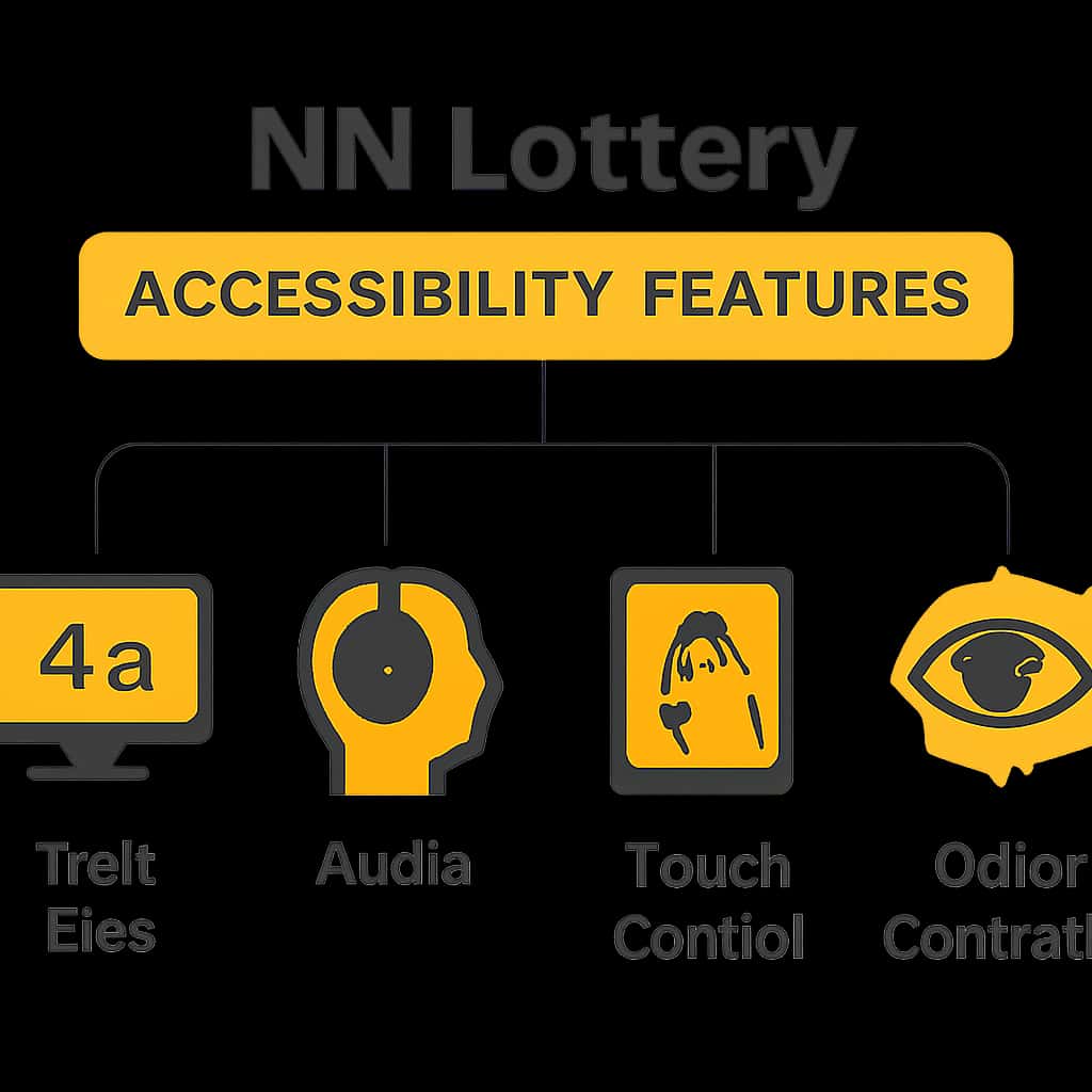Diagram explaining NN Lottery accessibility features.