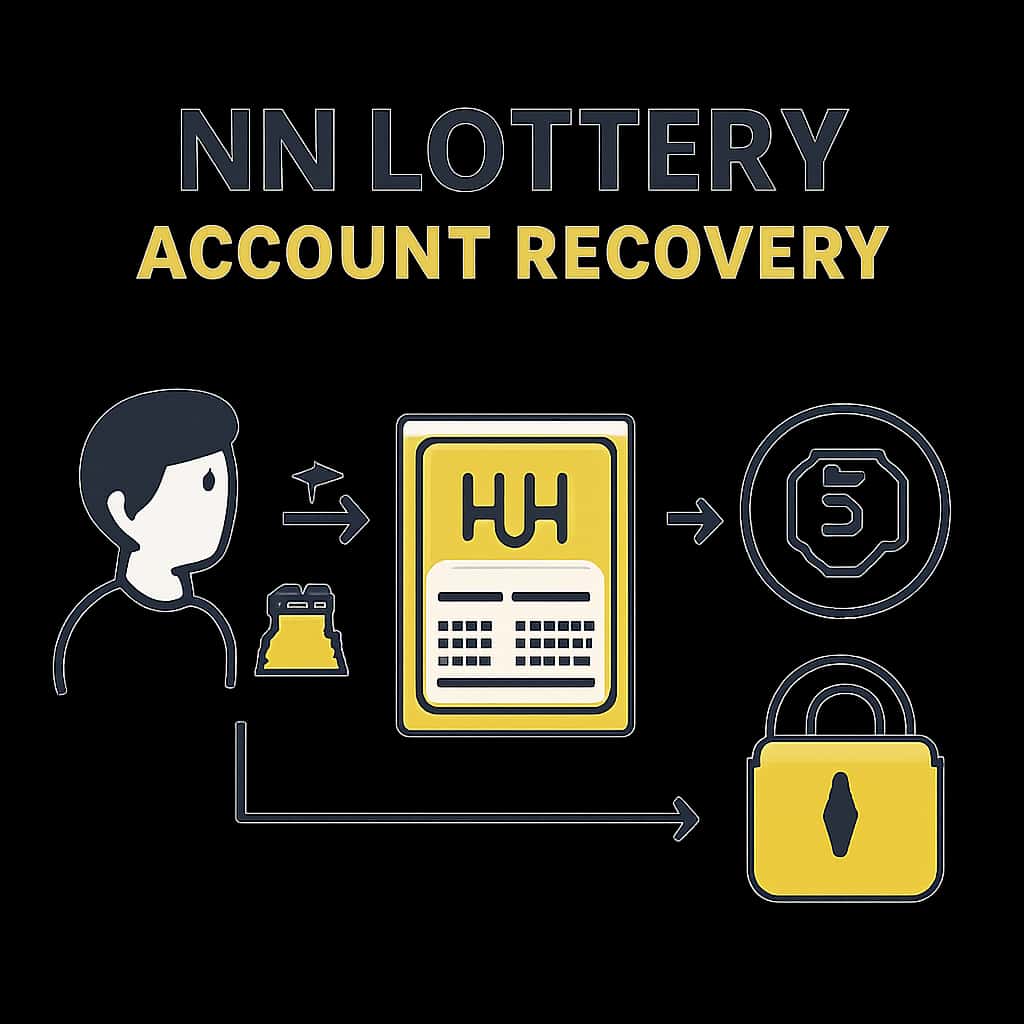 Diagram illustrating the NN Lottery Account Recovery process.
