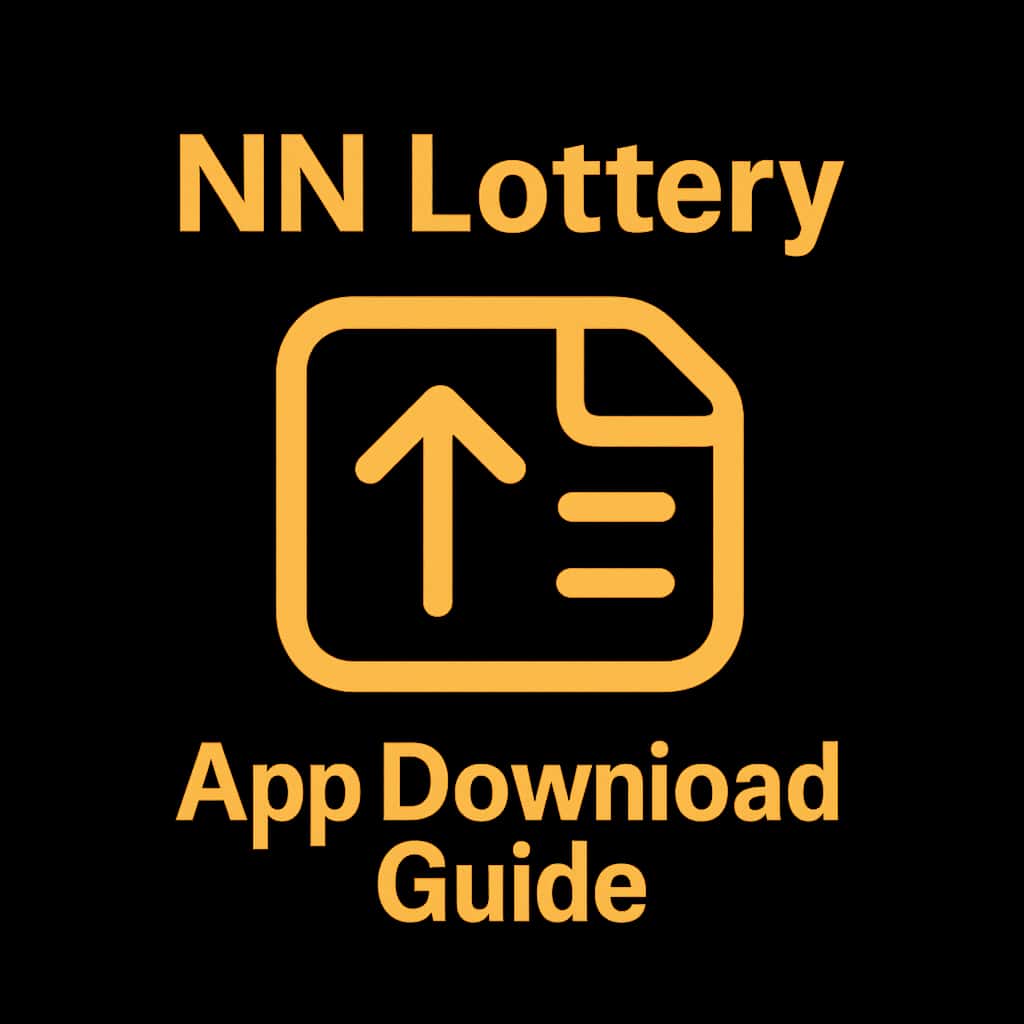 An icon representing the NN Lottery app download process.