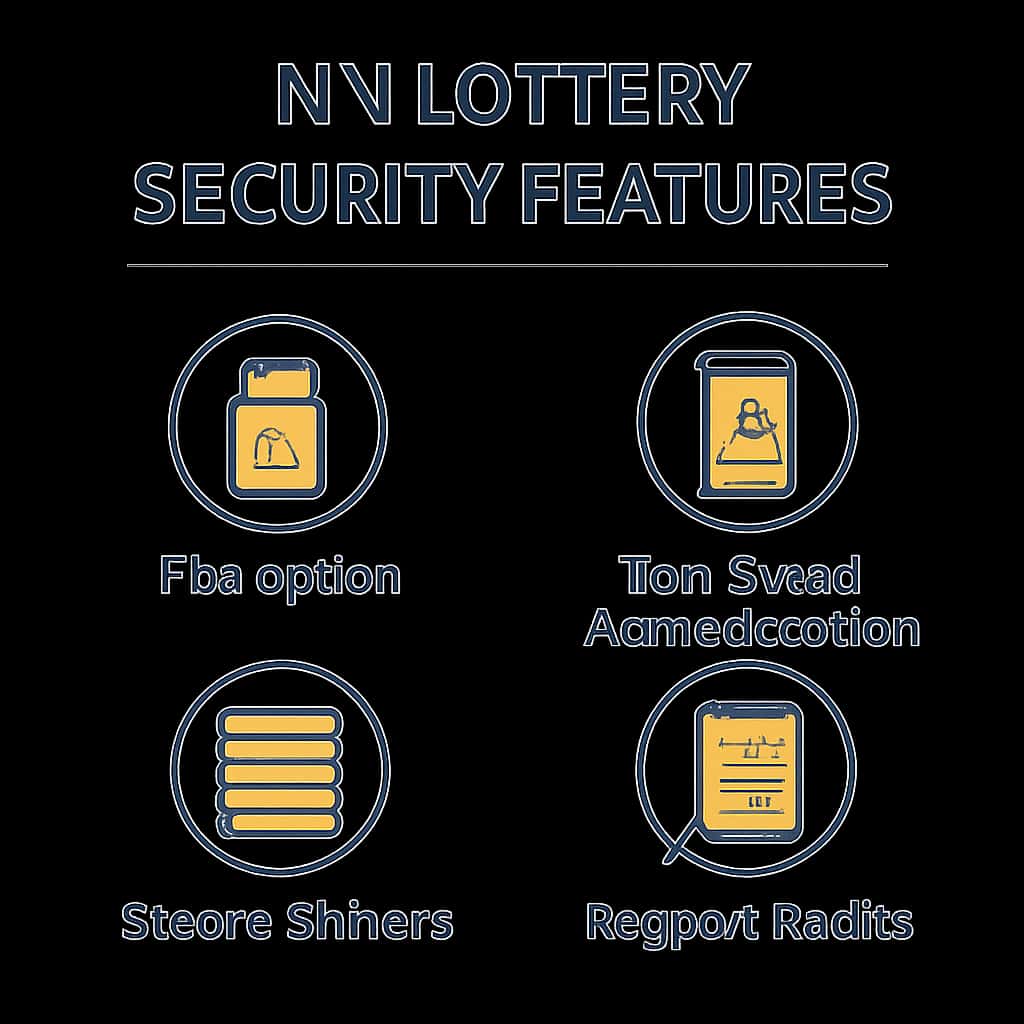 A diagram outlining the security features of NN Lottery.