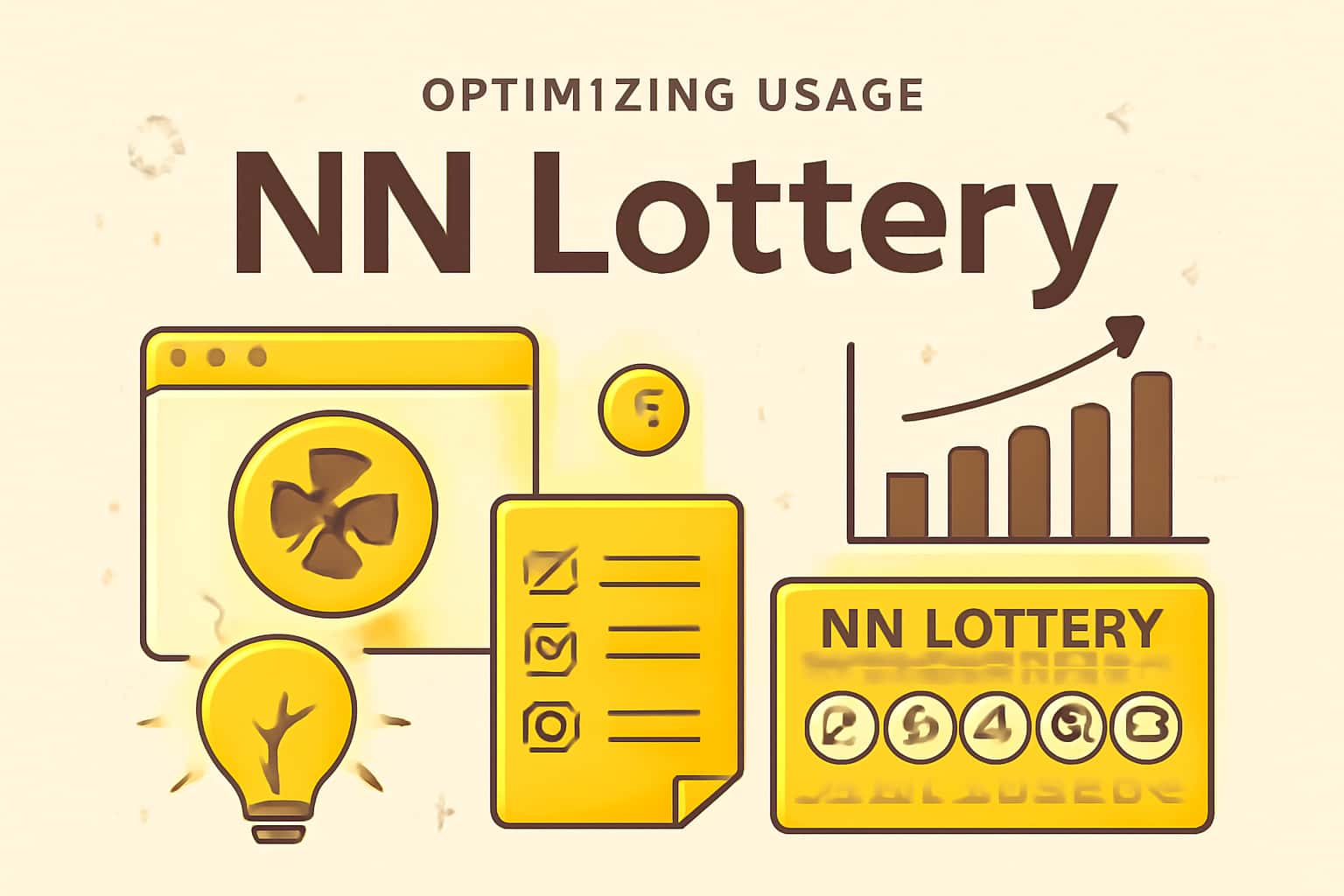 An informative illustration depicting strategies for optimizing NN Lottery usage.