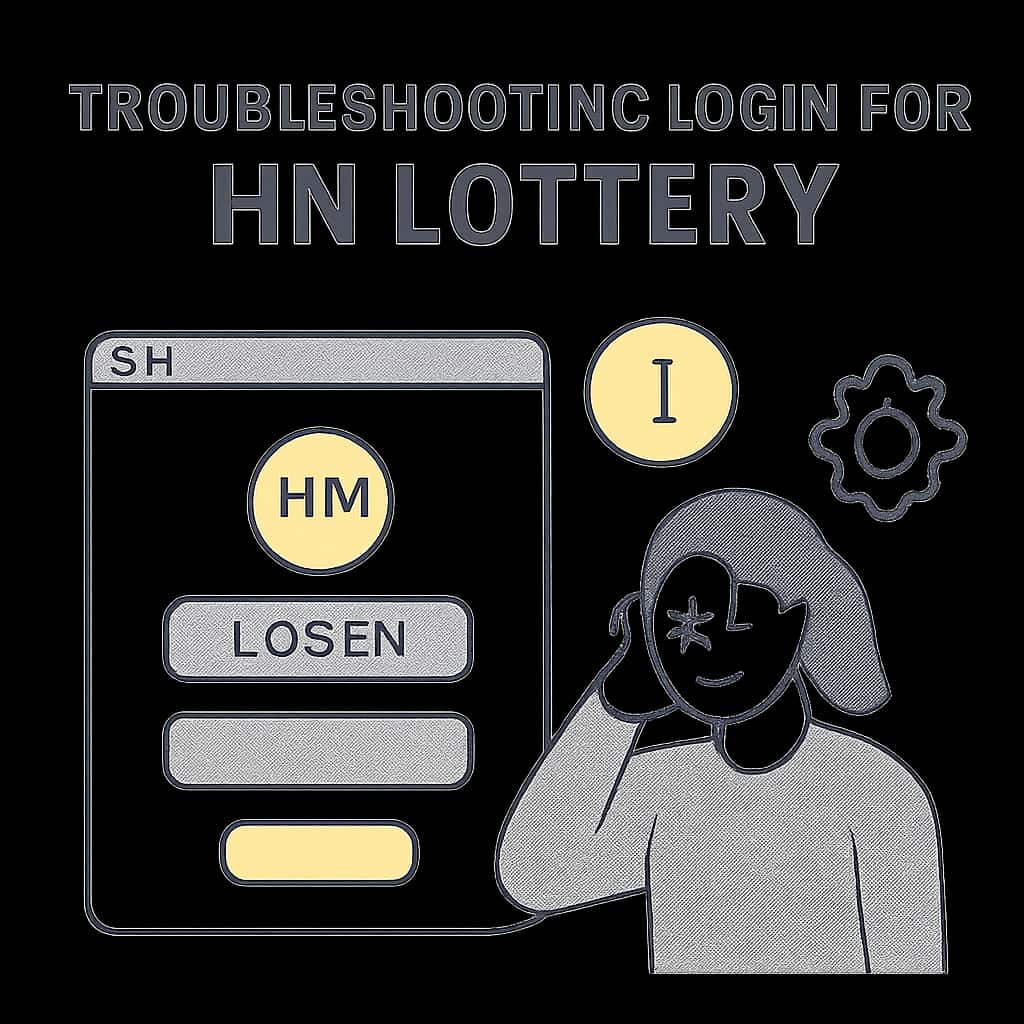 An educational diagram related to NN Lottery login troubleshooting.